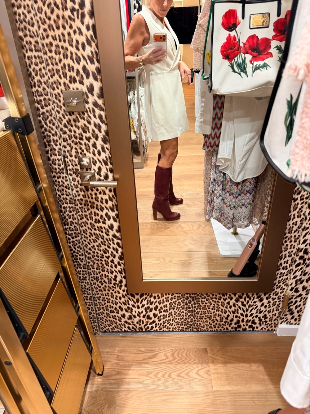 Burgundy Knee Boots